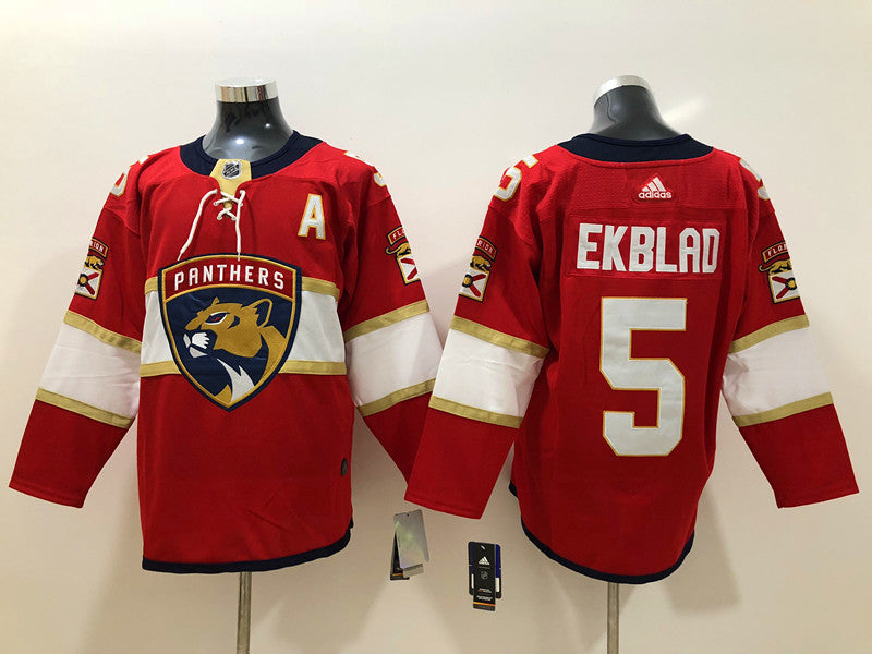 Men's Florida Panthers Aaron Ekblad #5 Red Player Jerseys
