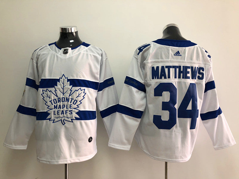 Men's Toronto Maple Leafs Auston Matthews #34 White Authentic Player Jerseys