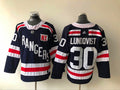 Men's New York Rangers Henrik Lundqvist #30 Navy Player Game Jerseys