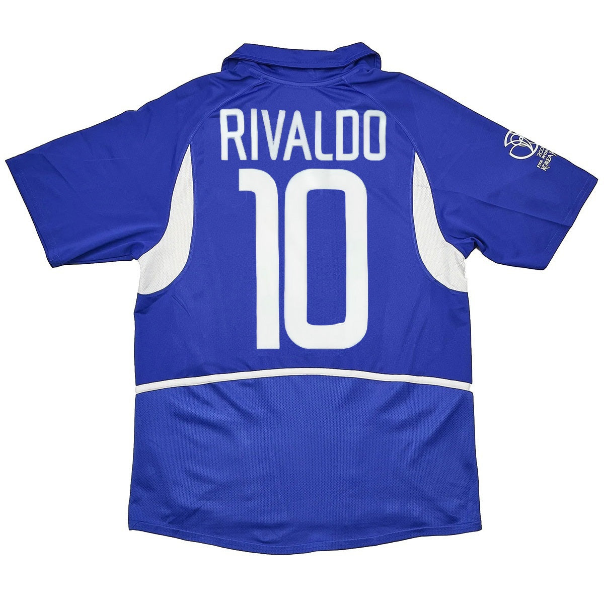 Rivaldo #10 Retro Brazil Away Jersey World Cup 2002 Front