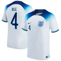 RiCE #4 England Home 1:1 White Fans Jersey 2022/23 ★★ Front