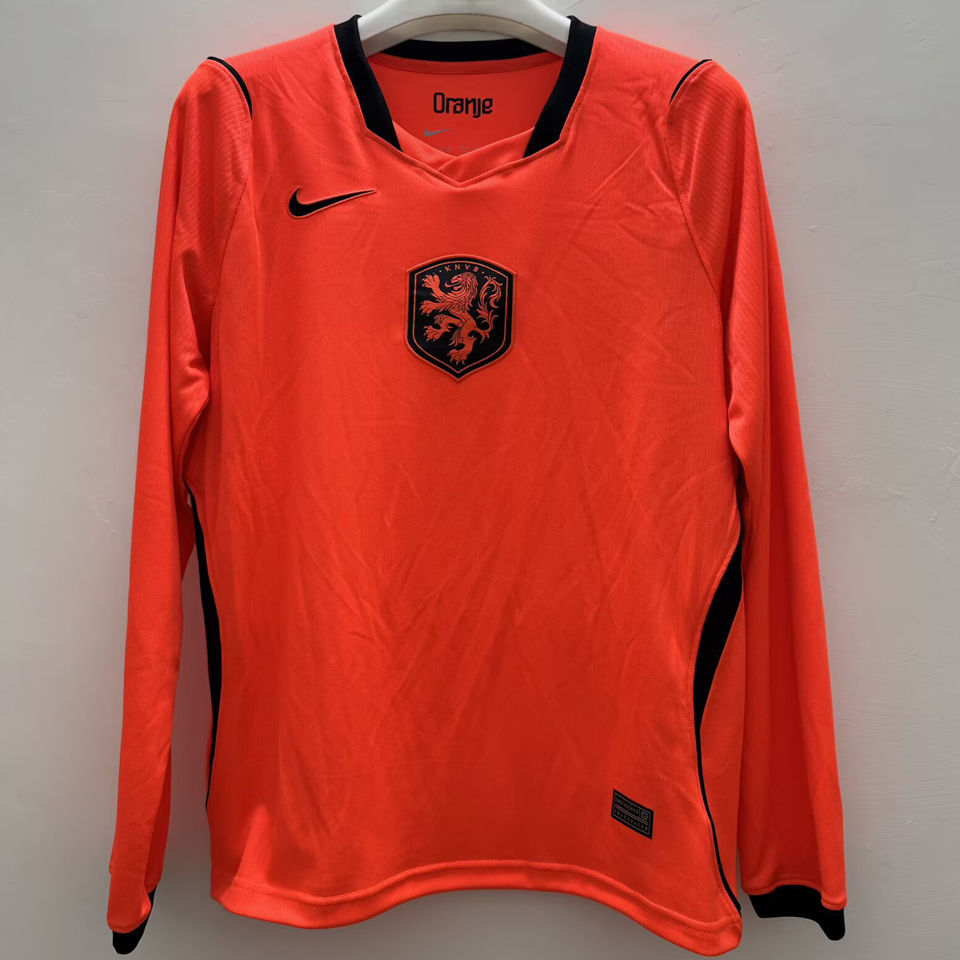 2026/27 NL Home Orange Fans Long Sleeve Soccer Jersey Item NO.: 2152455 Front
