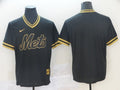 Men's New York Mets Black Replica Blank Jerseys