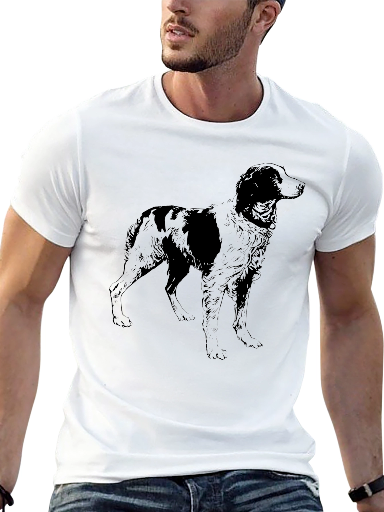 Dog Breed Graphic Tee - Black