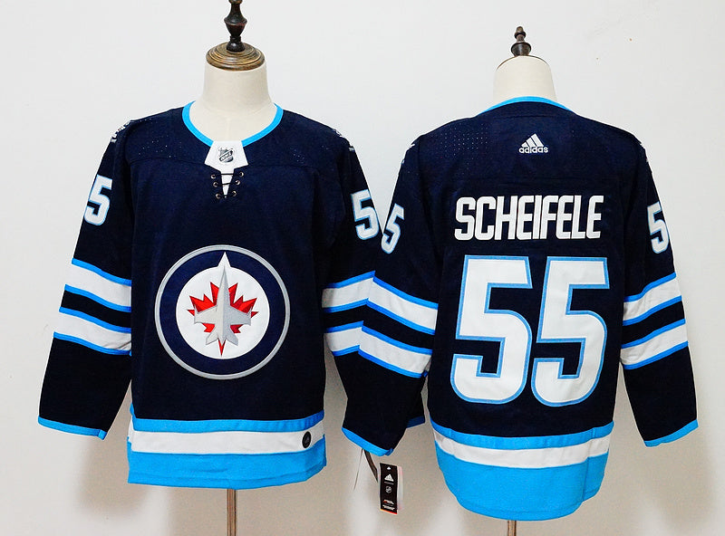 Men's Winnipeg Jets Mark Scheifele #55 Navy Player Game Jerseys