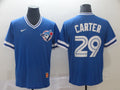 Men's Toronto Blue Jays Joe Carter #29 Blue Replica Player Jerseys