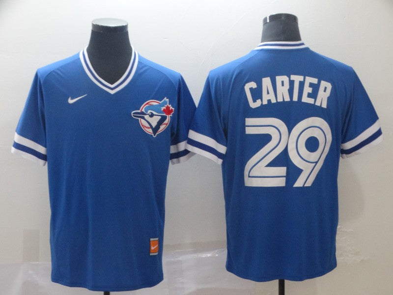 Men's Toronto Blue Jays Joe Carter #29 Blue Replica Player Jerseys