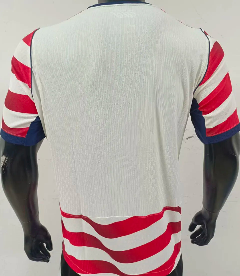 2026/27 U.S Home White And Red Player Version Soccer Jersey 背后是空白 Back
