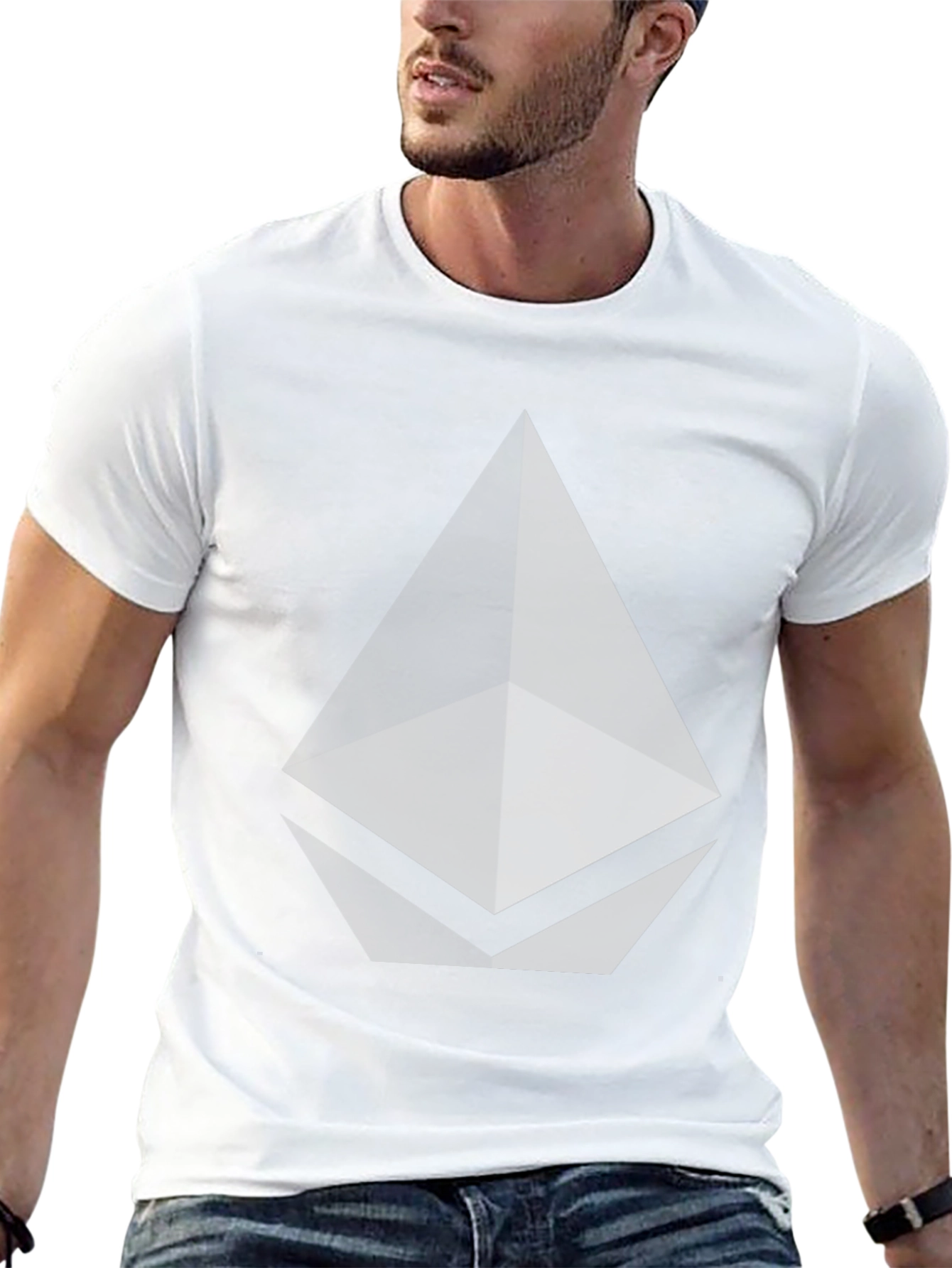 Ethereum Logo Black T-Shirt Crypto Currency Tee