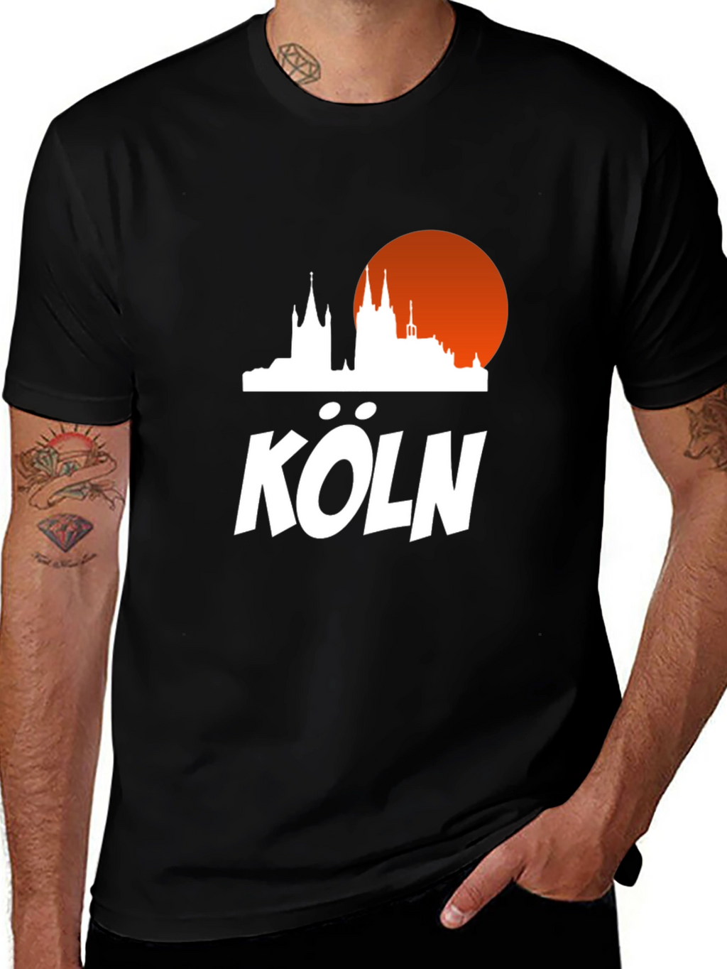Köln Skyline Graphic Tee - Stylish City Pride T-Shirt