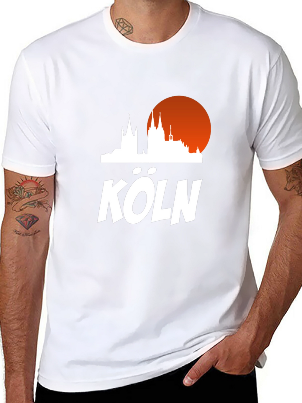 Köln Skyline Graphic Tee - Stylish City Pride T-Shirt