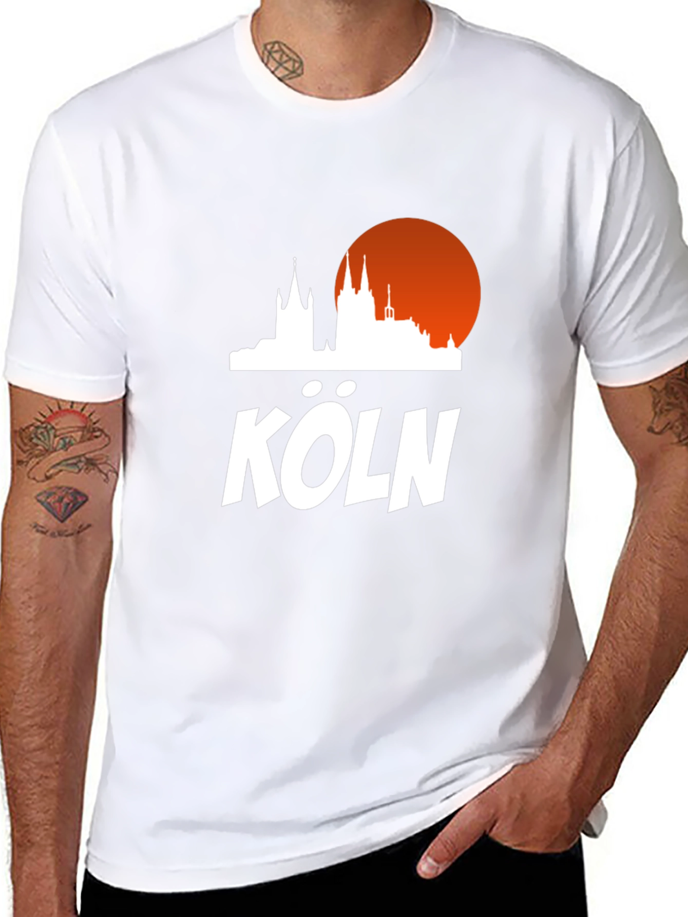 Köln Skyline Graphic Tee - Stylish City Pride T-Shirt