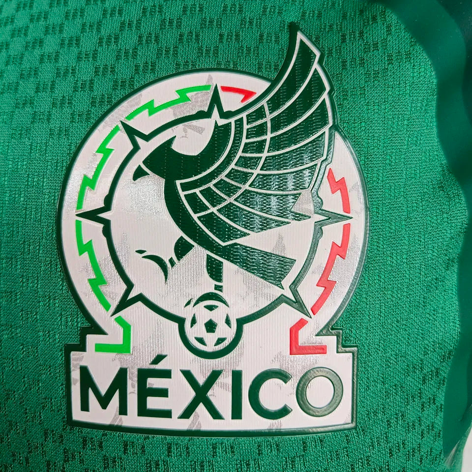 2026/27 Mexico Special Edition Green Player Version Soccer Jersey Detail 2
