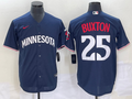 Men's Minnesota Twins Byron Buxton #25 Navy Alternate Replica Player Jerseys
