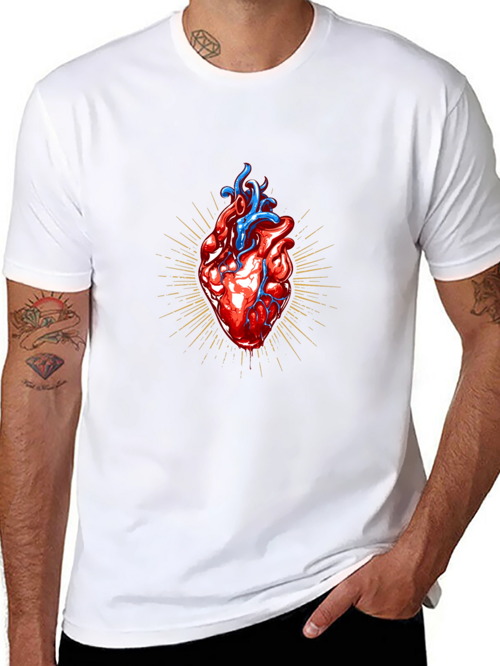 Anatomical Heart Graphic T-Shirt