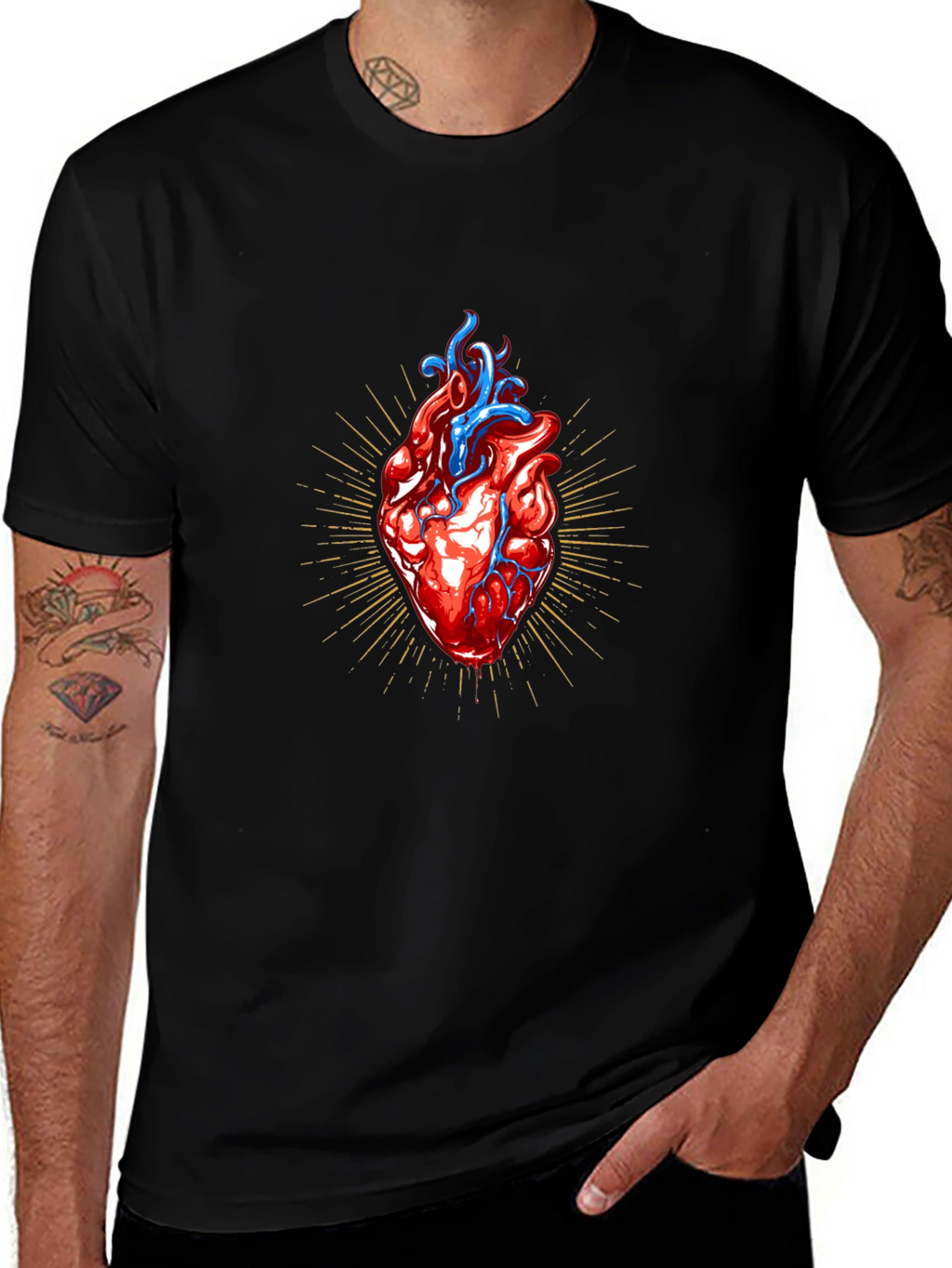 Anatomical Heart Graphic T-Shirt
