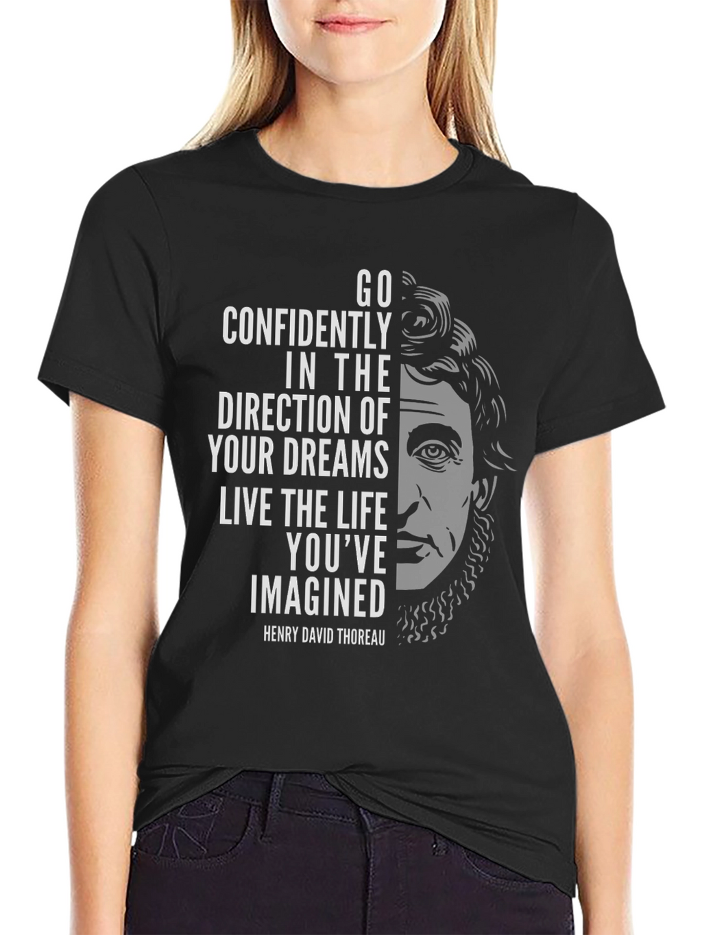Inspirational Quote T-Shirt - Thoreau