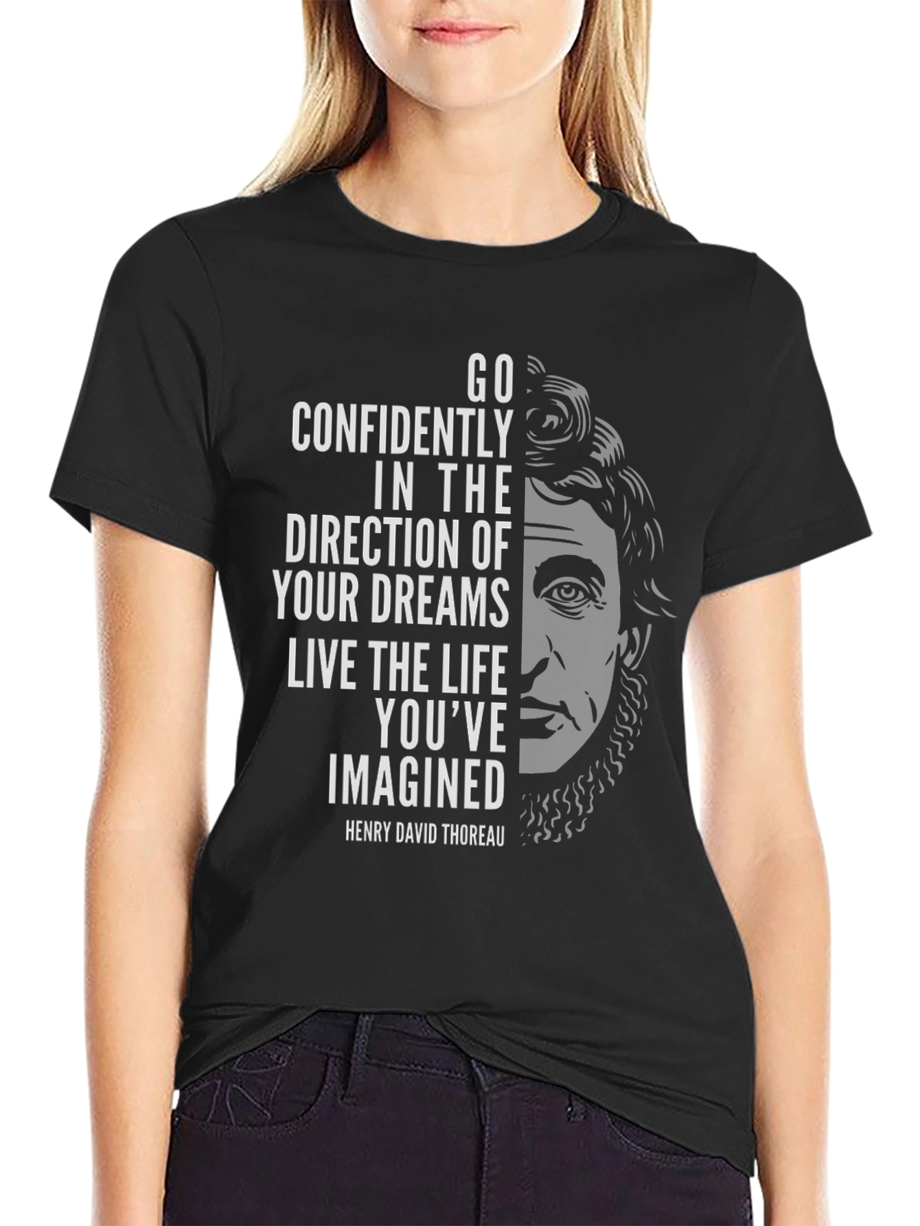 Inspirational Quote T-Shirt - Thoreau