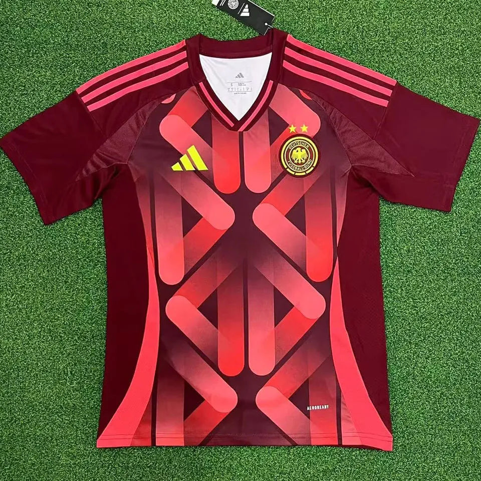 2025/26 Germany Away Red Fans Soccer Jersey Front