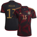 Müller #13 Germany 1:1 Quality Away Fans Jersey 2022/23 ★★ Front