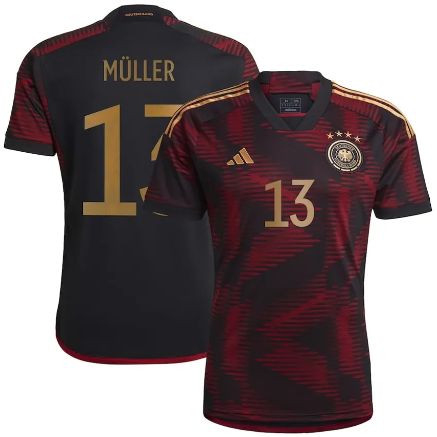 Müller #13 Germany 1:1 Quality Away Fans Jersey 2022/23 ★★ Front