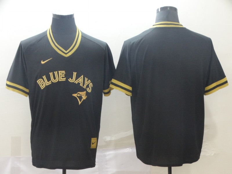 Men's Toronto Blue Jays Black Blank Replica Player Jerseys