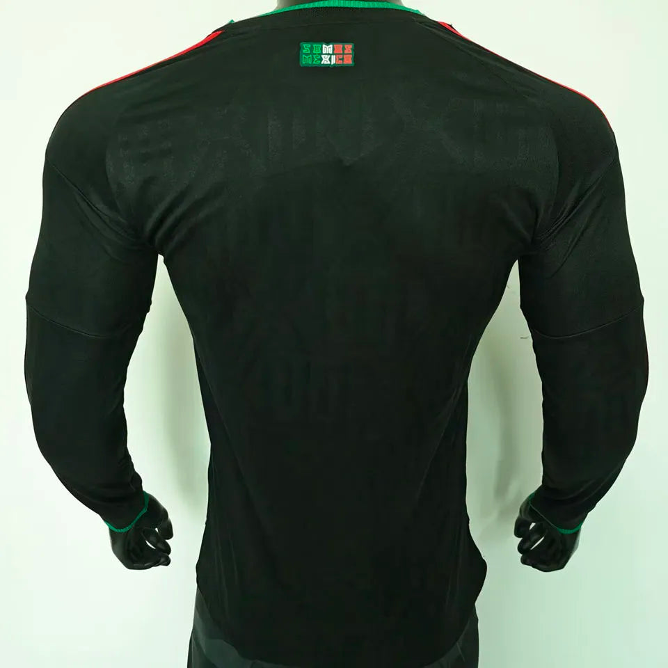 2026/27 Mexico Third Black Player Version Long Sleeve Soccer Jersey Back