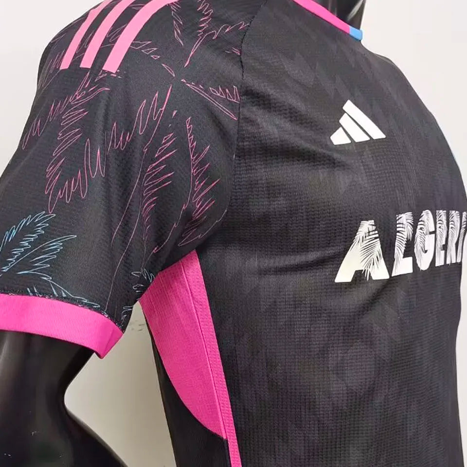 2024/25 Algeria Black Special Edition Player Version Jersey Detail 4