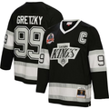 Men's Los Angeles Kings Wayne Gretzky Mitchell #99 Ness Black Big & Tall 1992/93 Blue Line Player Jerseys