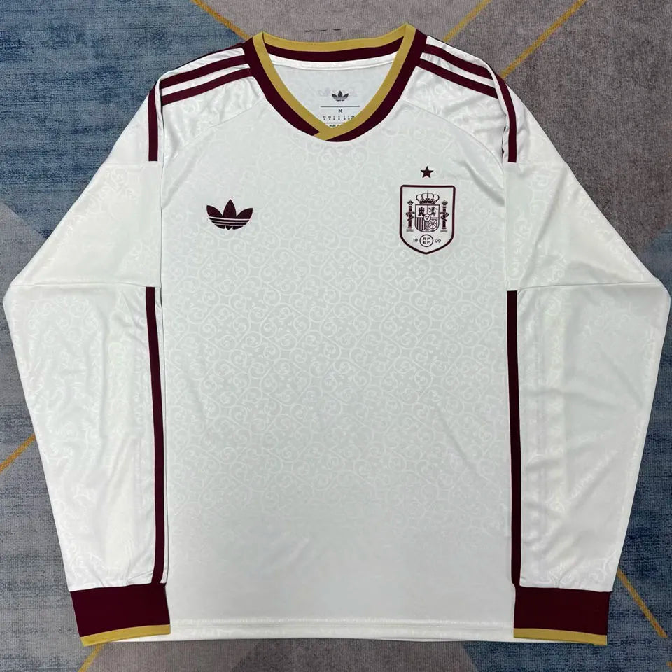 2026/27 Spain Away White Fans Soccer Jersey Front