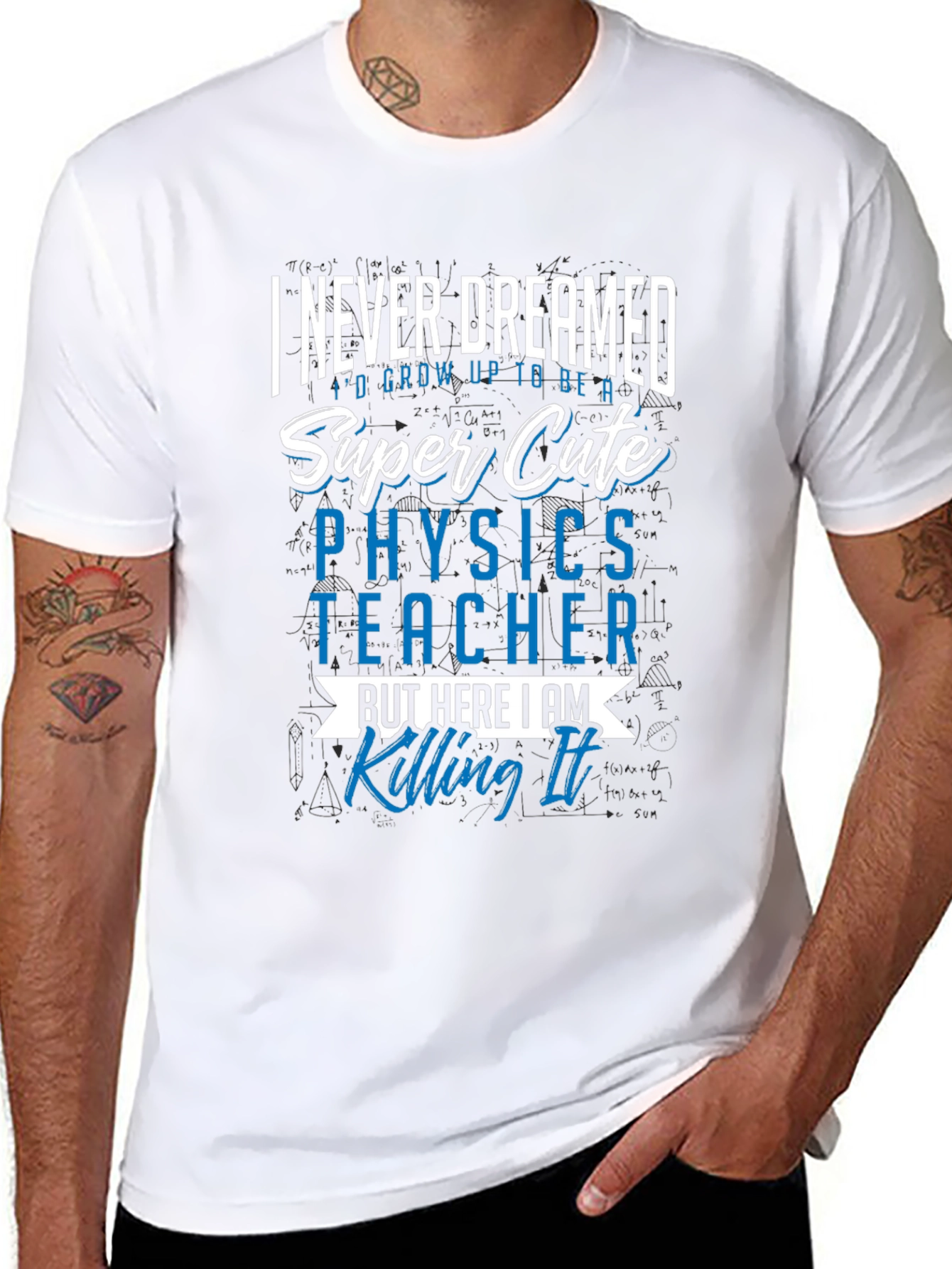 Super Cute Physics Teacher Graphic Tee