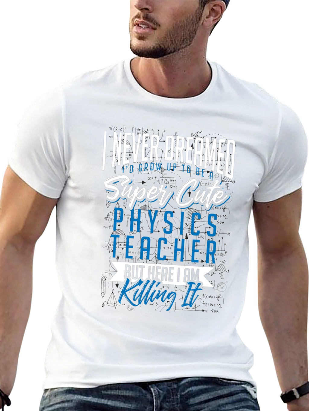 Super Cute Physics Teacher Graphic Tee