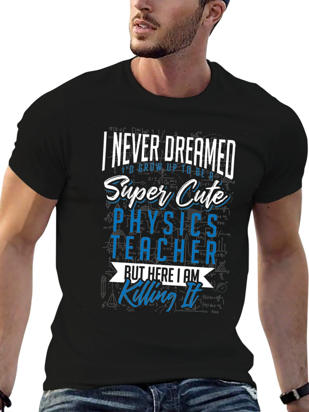 Super Cute Physics Teacher Graphic Tee