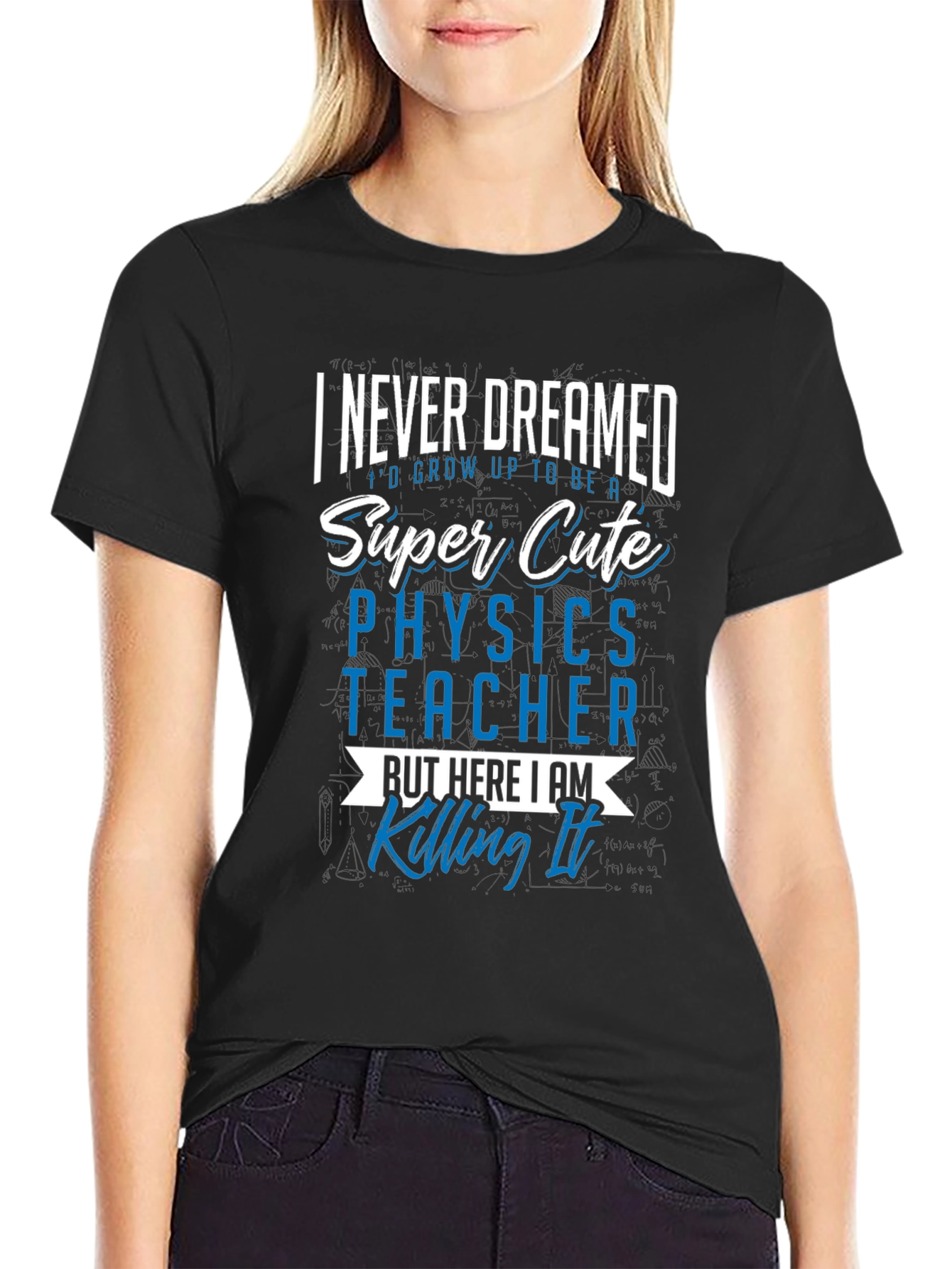 Super Cute Physics Teacher Graphic Tee