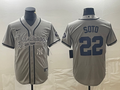 Men's New York Yankees Juan Soto #22 Gray Player Jerseys Joint Edition