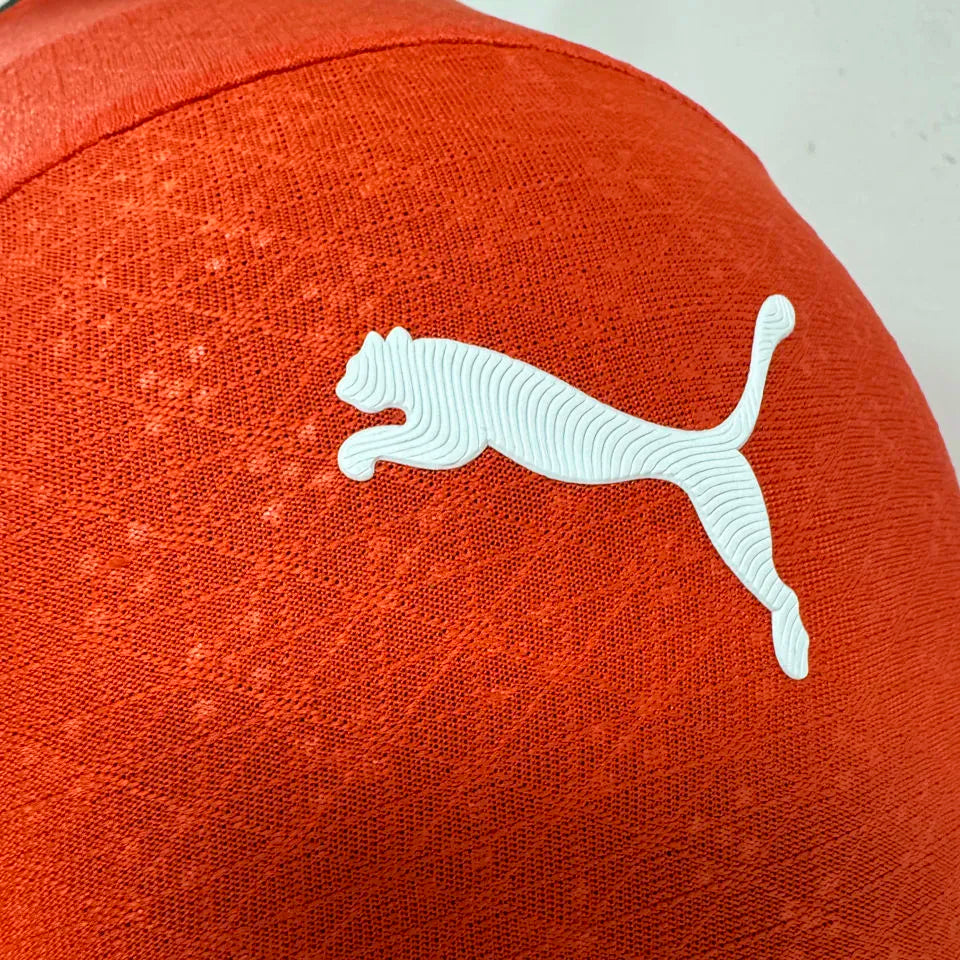2025 Portugal Home Red Player Version Soccer Jersey Detail 2