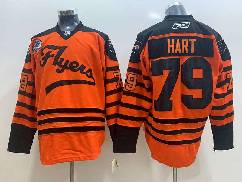Men's Philadelphia Flyers Carter Hart #79 Orange Replica Player Jerseys