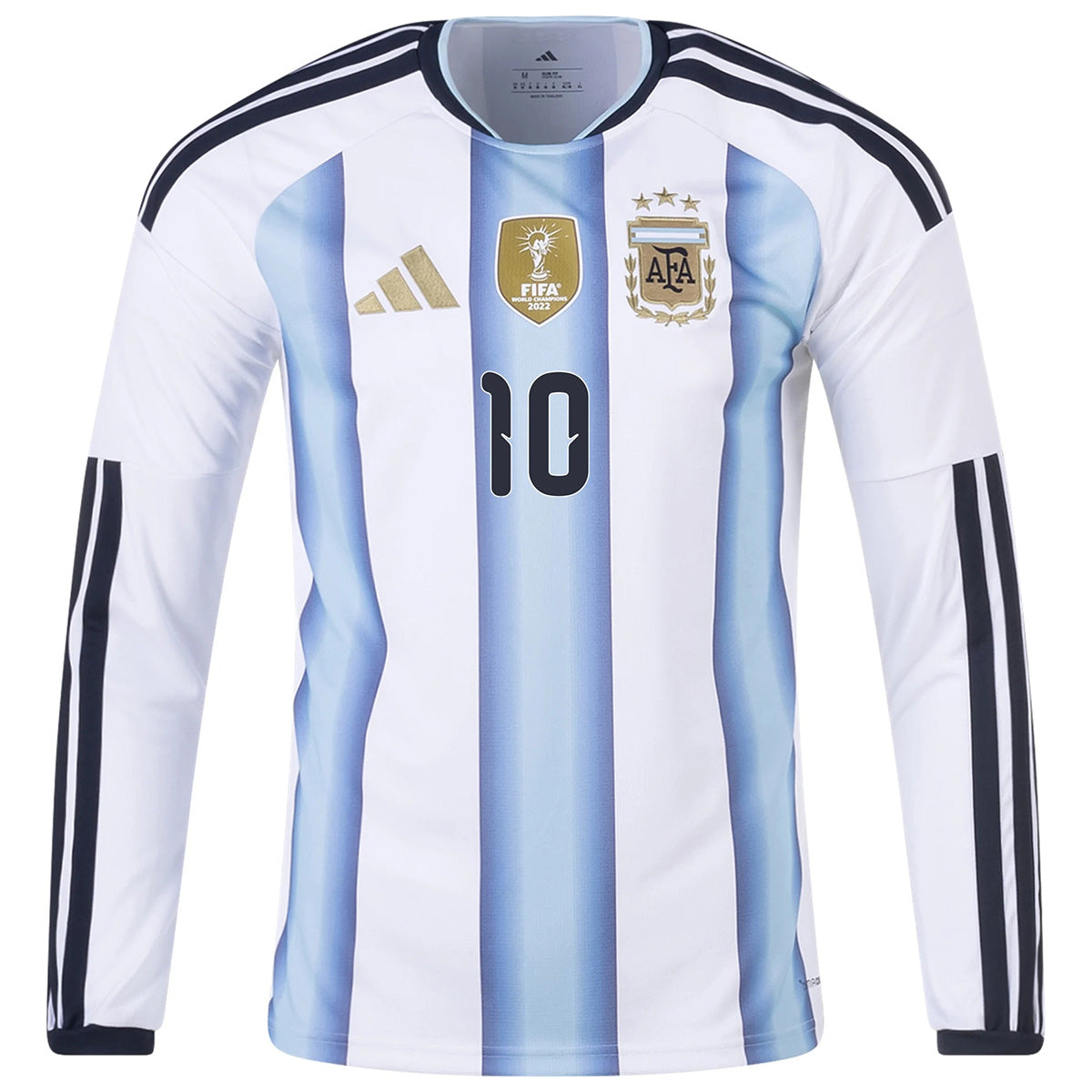 Messi #10 Argentina Home Long Sleeve Jersey World Cup 2026 Back