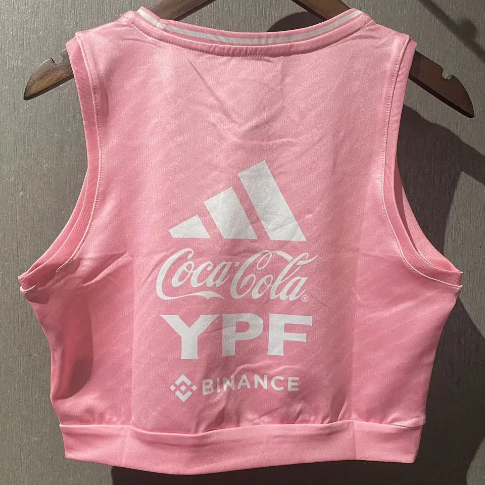 2025/26 Argentina Pink Women Yoga Vest Jersey 女 Back