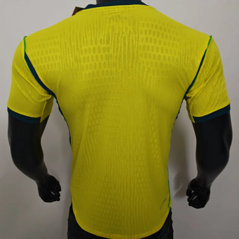 2026/27 Brazil Home Yellow Player Version Soccer Jersey Back