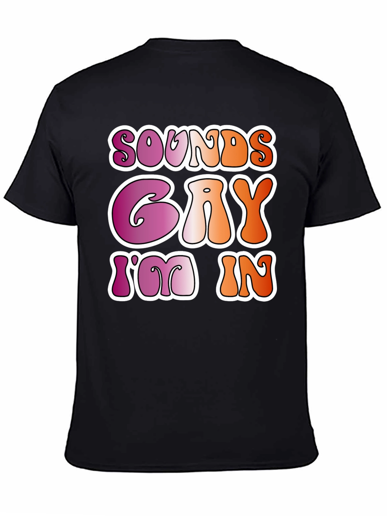 Sounds Gay Im In Black Tee