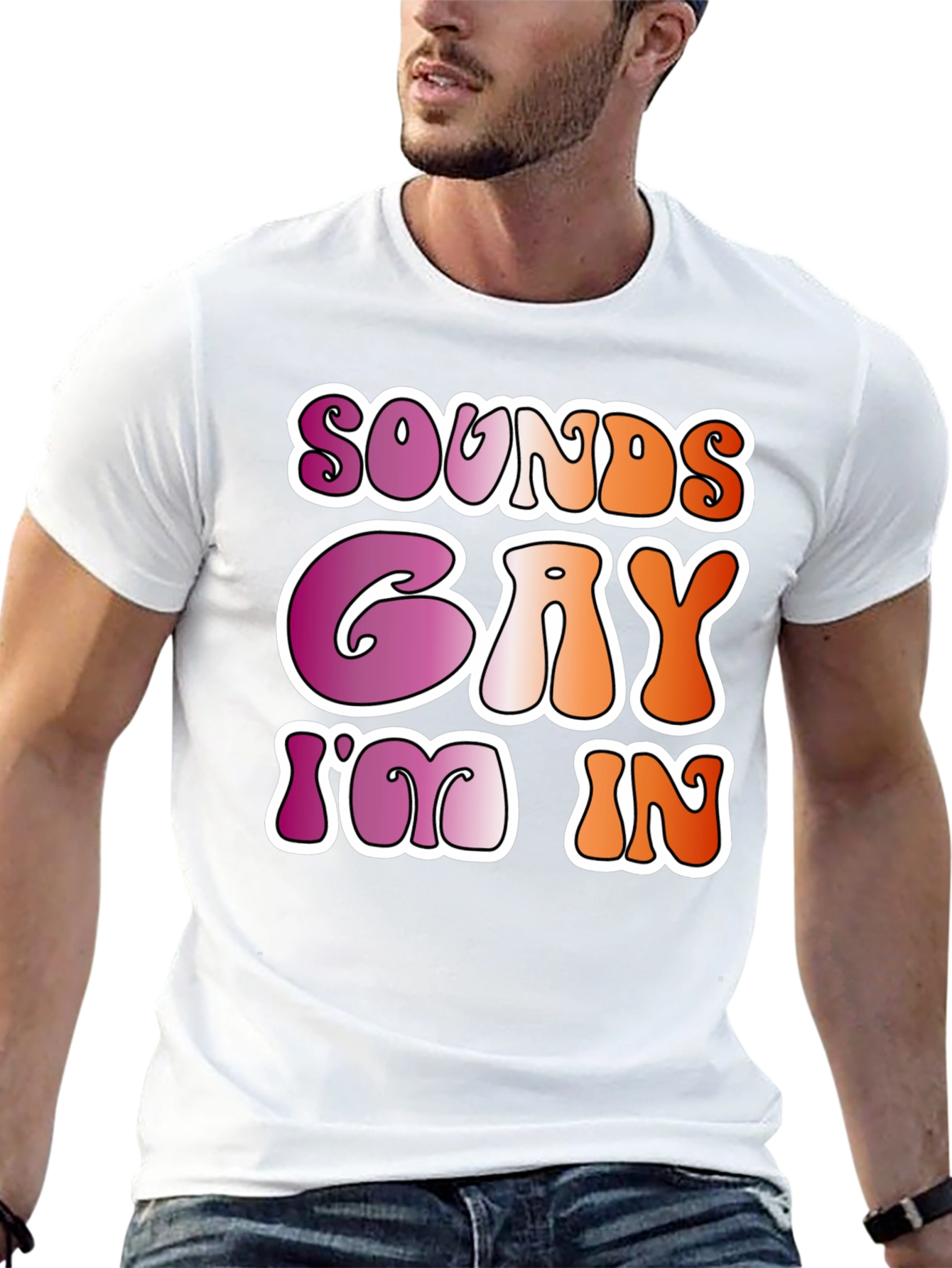 Sounds Gay Im In Black Tee