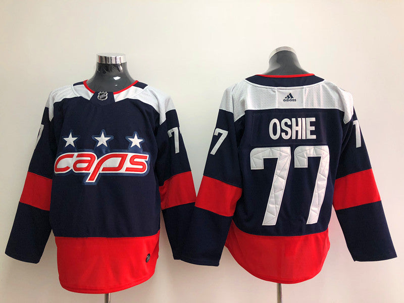 Men's Washington Capitals TJ Oshie #77 Navy Player Jerseys
