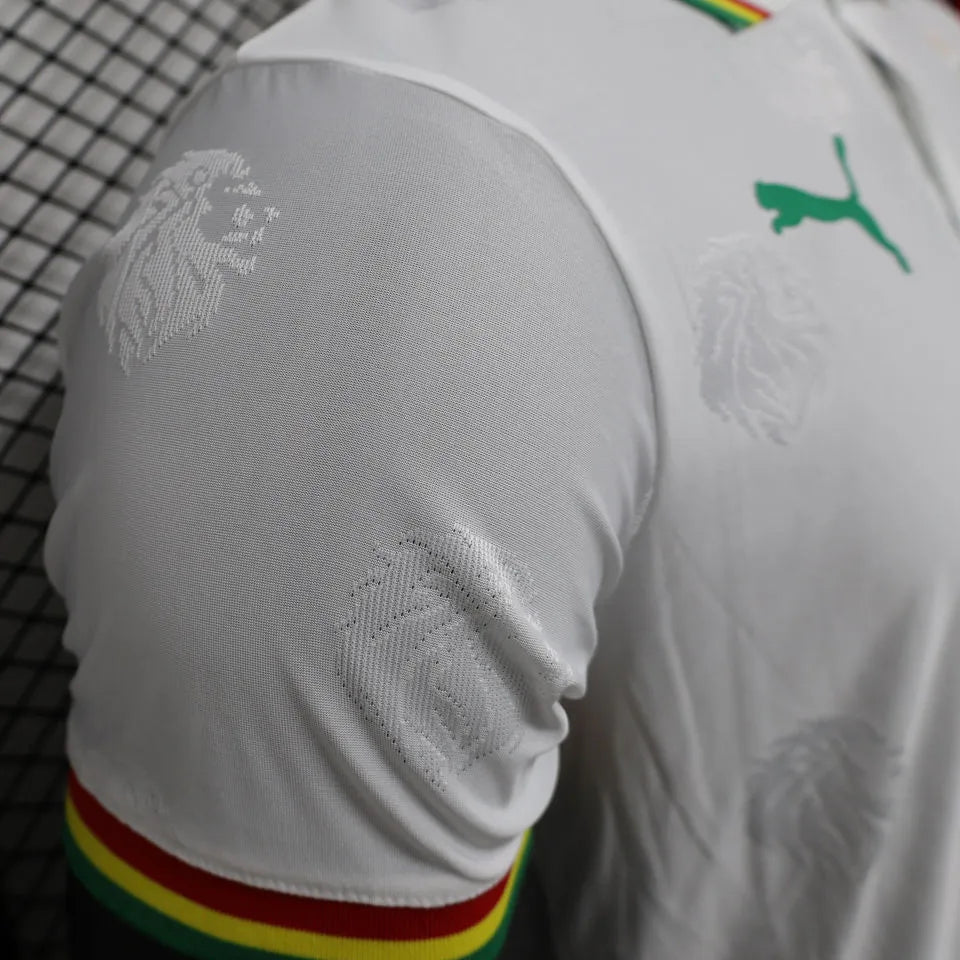 2025 Senegal Special Edition White Player Version Jersey Detail 4