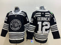 Men's Chicago Blackhawks Alex Debrincat #12 Black Breakaway Player Jerseys
