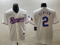 Men's Texas Rangers Marcus Semien #2 White Home Authentic Player Jerseys