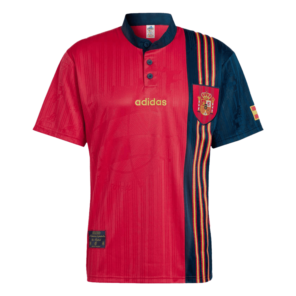 Spain Home Jersey Retro 1996 Front