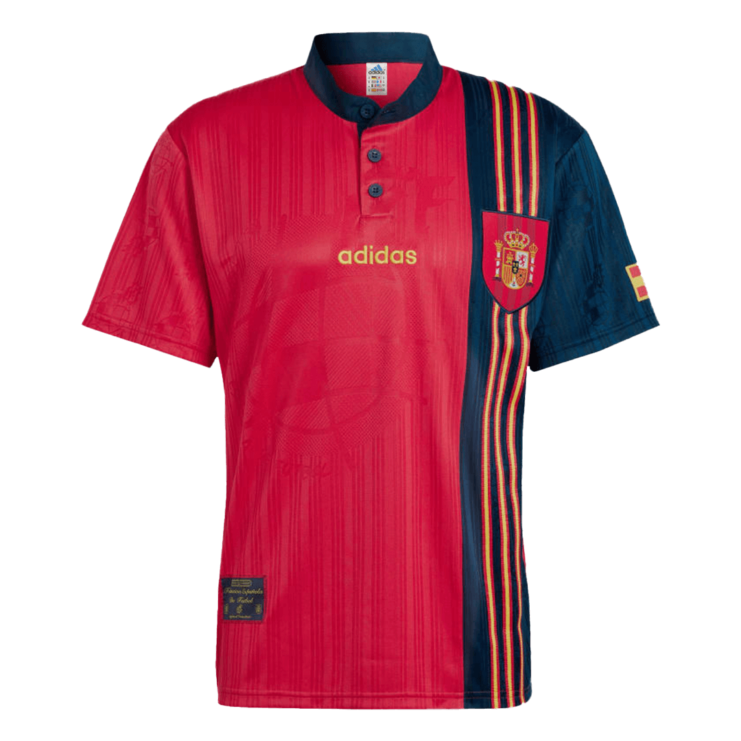 Spain Home Jersey Retro 1996 Front