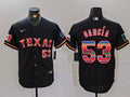Men's Texas Rangers Adolis Garcia #53 Black Limited Player Jerseys