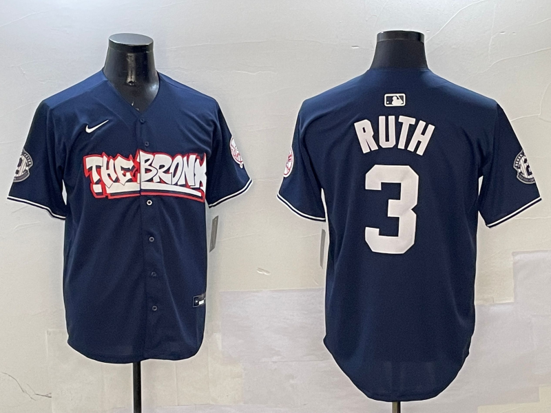 Men's New York Yankees Babe Ruth Navy Limited Player Jerseys